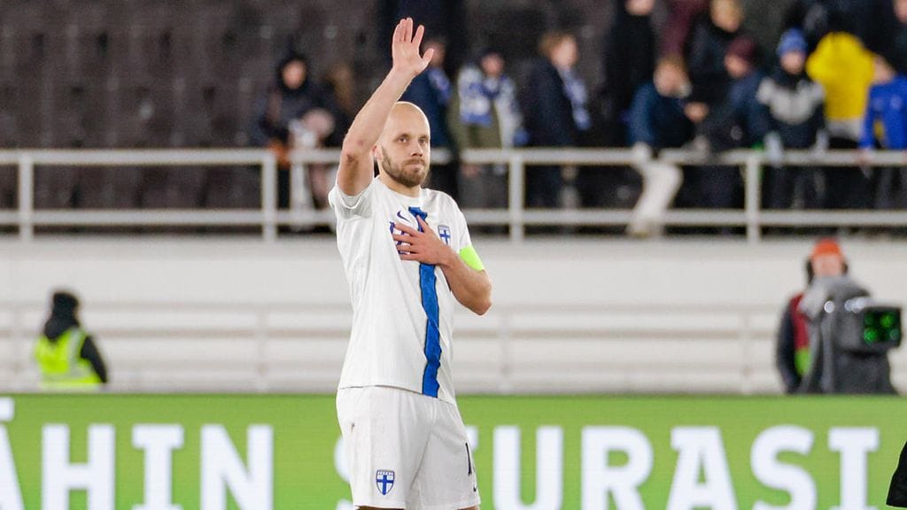 Teemu Pukki pelaa maanantaina viimeisen ottelunsa Huuhkajissa.