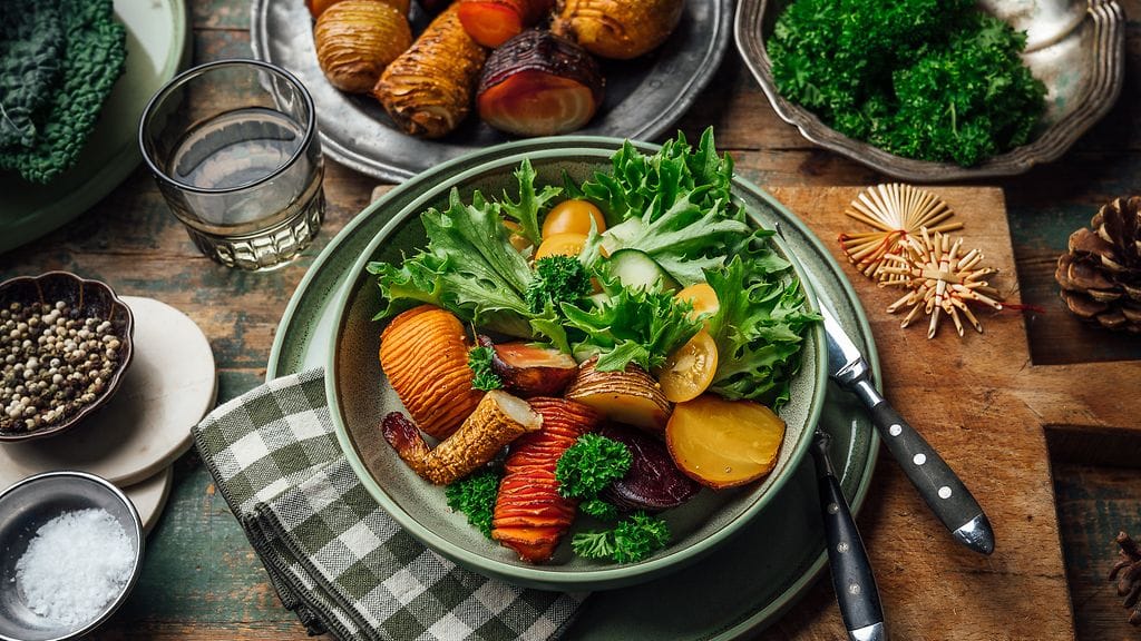 Kotimaisista juureksista voi tehdä vaikka hasselbackan juurekset.