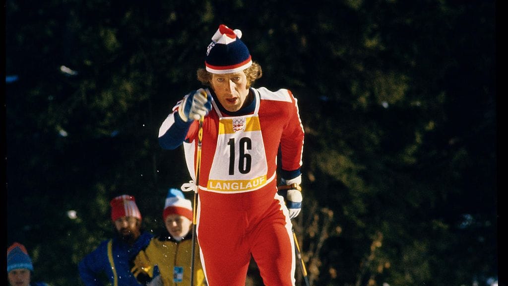 Magne Myrmo on poissa. Kuva Innsbruckin olympialaisista vuodelta 1976.