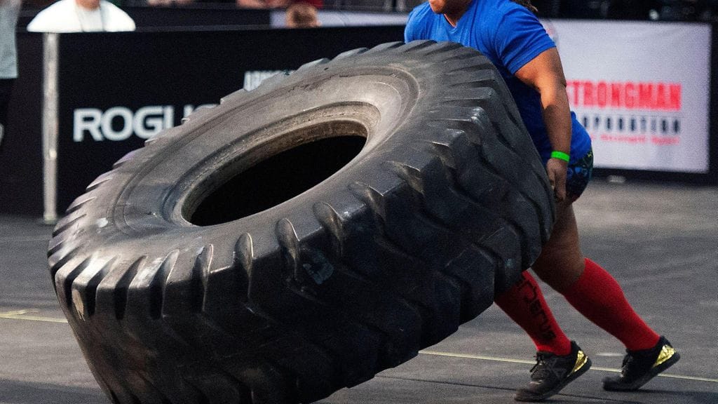 Maailman vahvin nainen -kilpailua varjosti skandaali. Kuvituskuva.