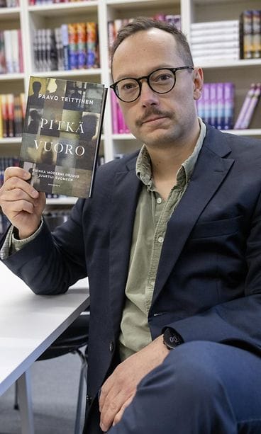 LK 27.11.2025 Tämän vuoden tietokirjallisuuden Finlandia-voittaja, toimittaja Paavo Teittinen Helsingissä 25. marraskuuta 2025.