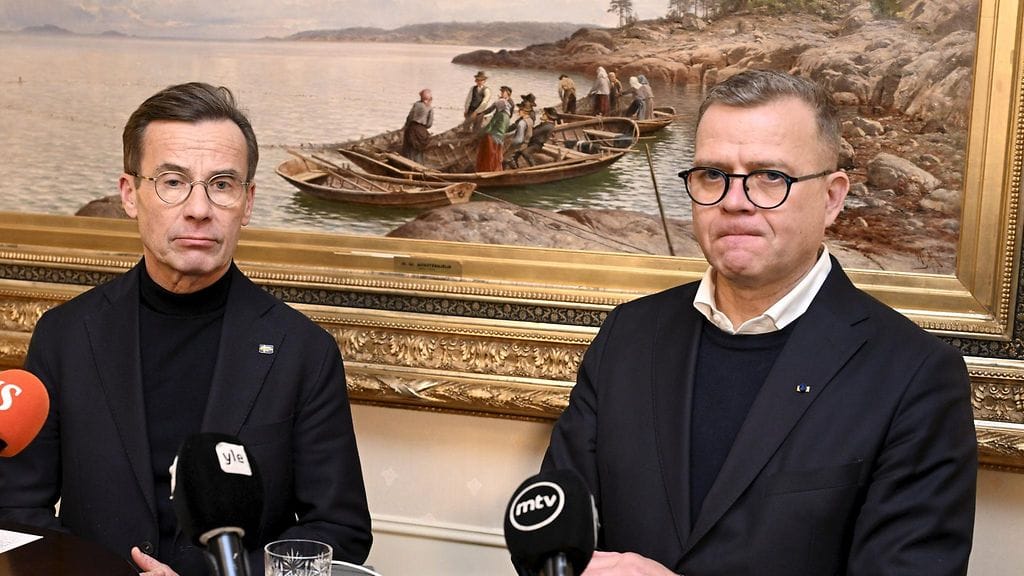 LK 1.12.2025 Ruotsin ja Suomen pääministerit Ulf Kristersson ja Petteri Orpo tapasivat Kesärannassa Helsingissä.