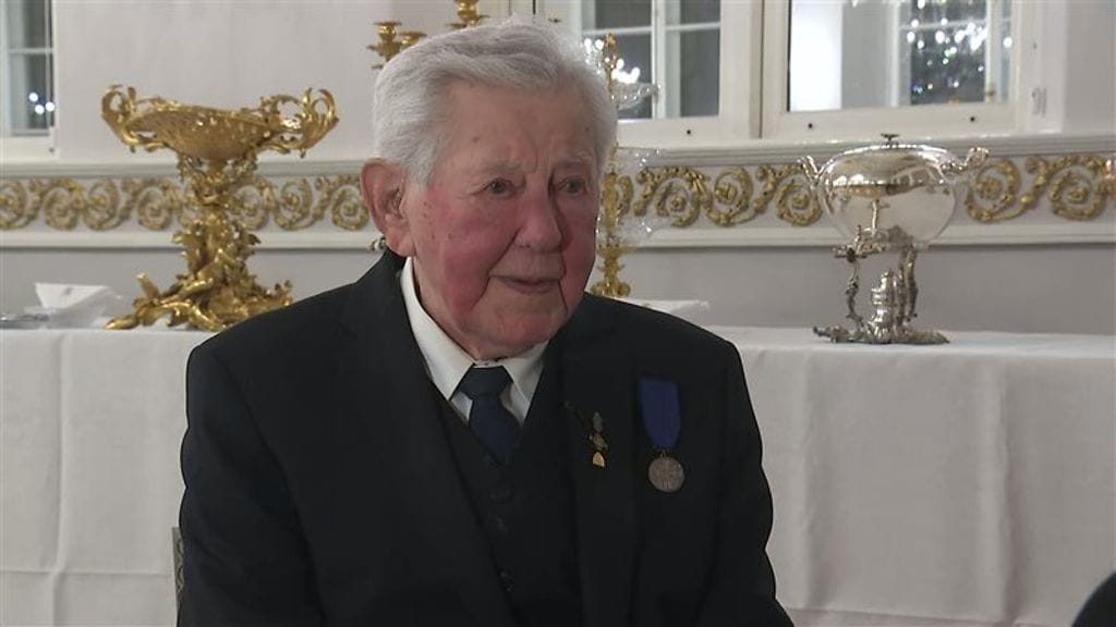 Veikko Koukonen veteraanien itsenäisyyspäivän juhlissa Presidentinlinnassa 2. joulukuuta 2025.