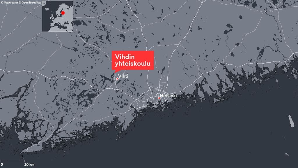 MTV Uutisten tietojen mukaan oppilas on hyökännyt opettajan kimppuun Vihdin yhteiskoululla yläkoulun puolella.