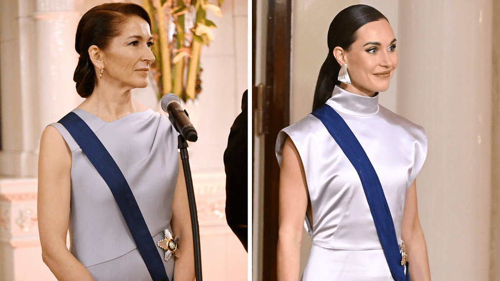 Sanna Marinin ja Suzanne Innes-Stubbin asujen yhteneväisyys kiinnitti katsojien huomion.