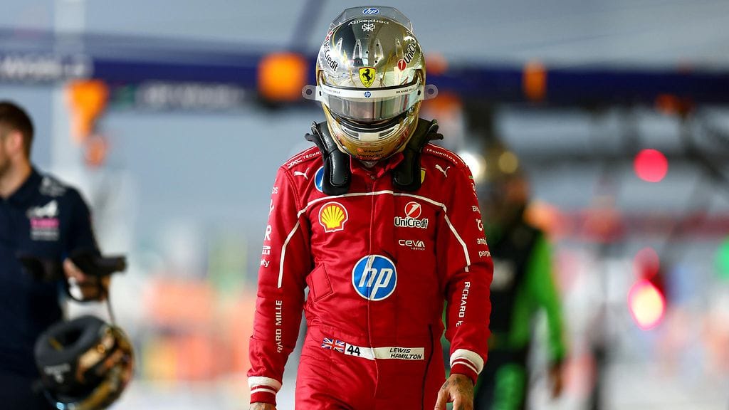 Lewis Hamiltonin ensimmäinen vuosi Ferrarilla oli umpisurkea.