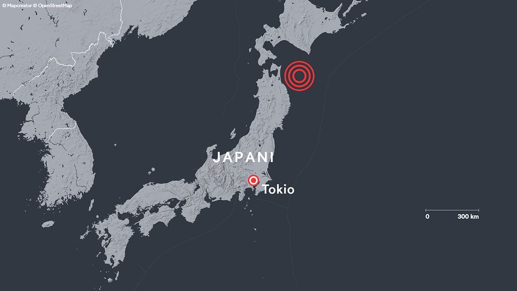 0812 Japani järistys kartta