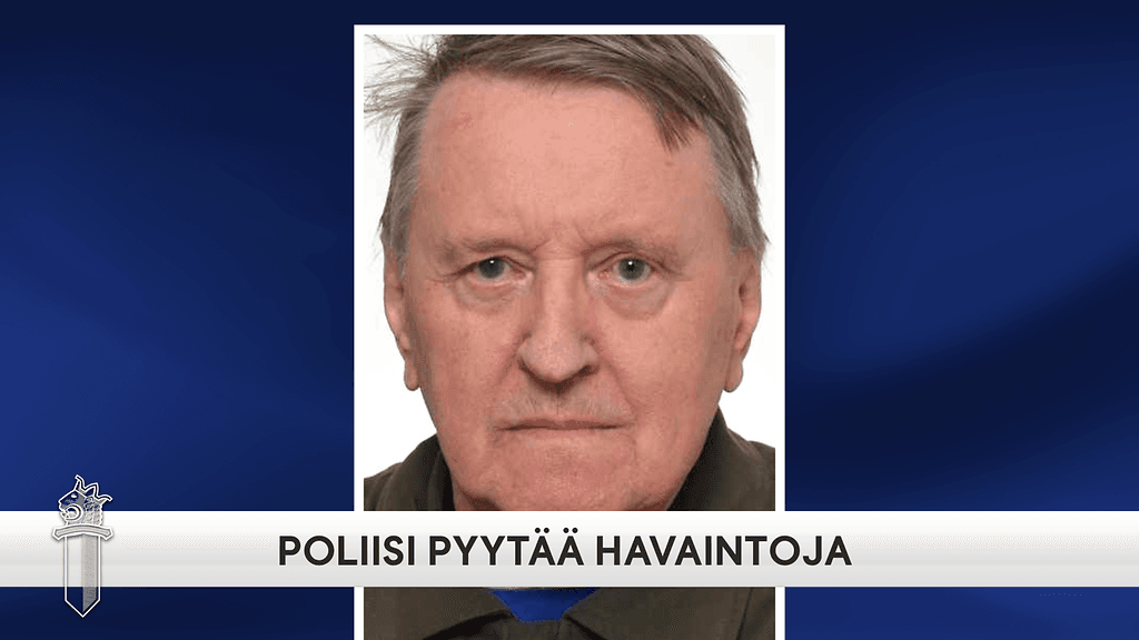 Havainnot kadonneesta pyydetään ilmoittamaan hätänumeroon 112.