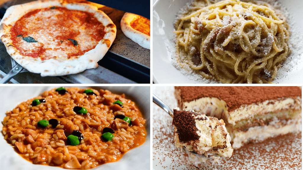 Italialainen keittiö on tunnettu varsinkin muun muassa pastasta ja pizzasta.