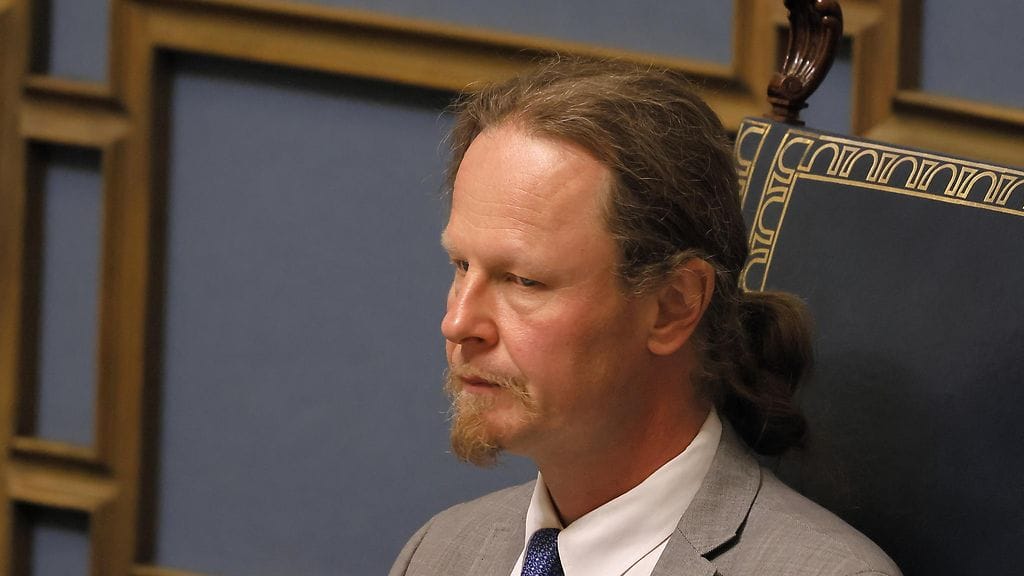 Kansanedustaja Juho Eerola (ps.).