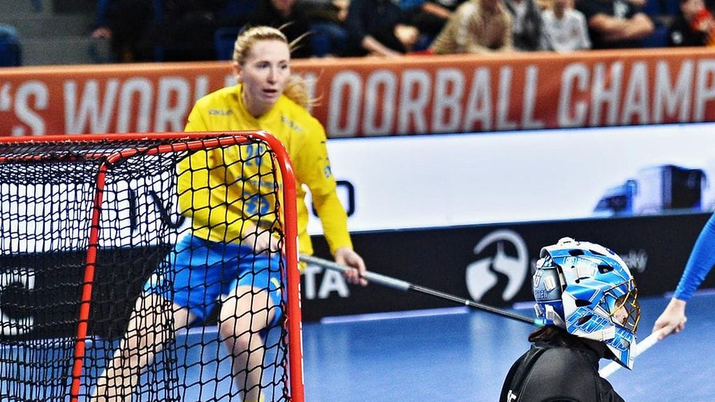 Emelie Wibron pelasi MM-kisojen lohko-ottelussa Suomea vastaan mutta ei enää pronssimatsissa.