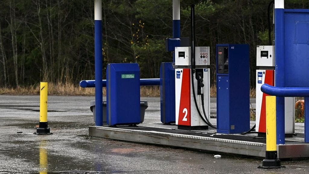 Kuvituskuva raskaan liikenteen tankkauspisteeltä Lempäälästä.