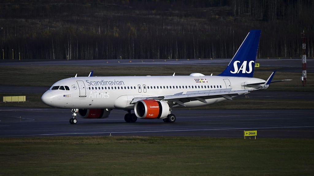 Lentoyhtiö SAS:n matkustajakone oli työntötraktoriin törmätessään ollut lähdössä Kööpenhaminaan. Kuvituskuva.