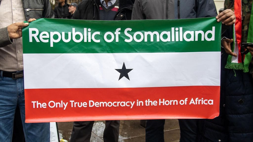 AOP Somalimaan lippu kuvattiin Britanniassa vuonna 2023.