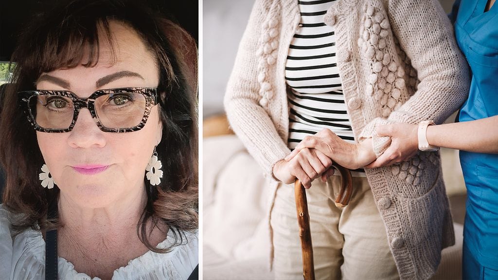 Minna Lintonen (kuvassa vasemmalla) kertoo eläneensä kymmenen vuotta muistisairaan omaisen elämää.