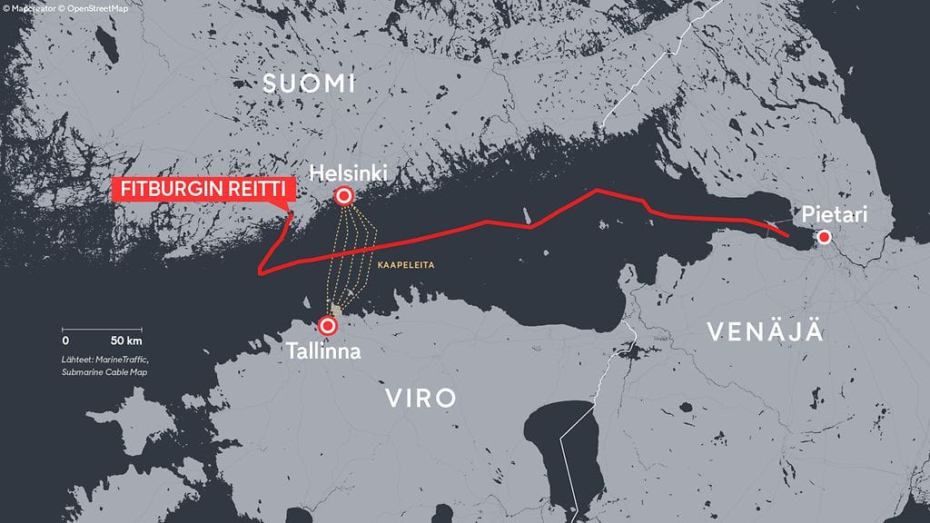 3112 Fitburg reitti kartta