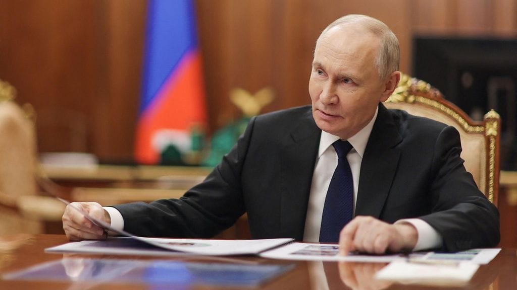 Venäläisen Sputnik-uutistoimiston jakamassa kuvassa presidentti Vladimir Putin oli Moskovassa 30. joulukuuta.