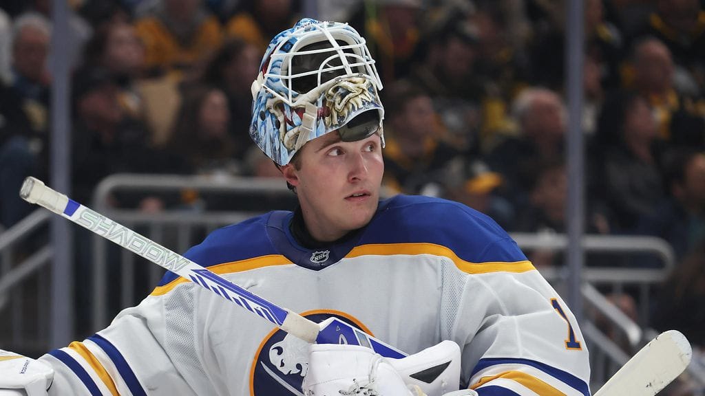 Buffalo Sabresin Ukko-Pekka Luukkonen pysäytti Dallas Starsin.