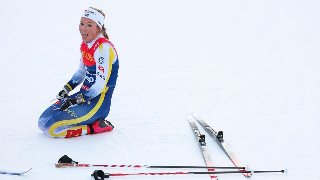 Johanna Hagström oli sprintin aika-ajon jälkeen hyvin huonovointinen.