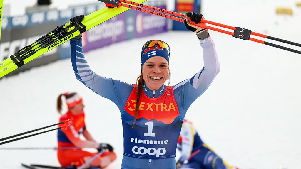Jasmi Joensuu todisti Val di Fiemmessä olevansa yksi kovimmista sprinttereistä tällä hetkellä.