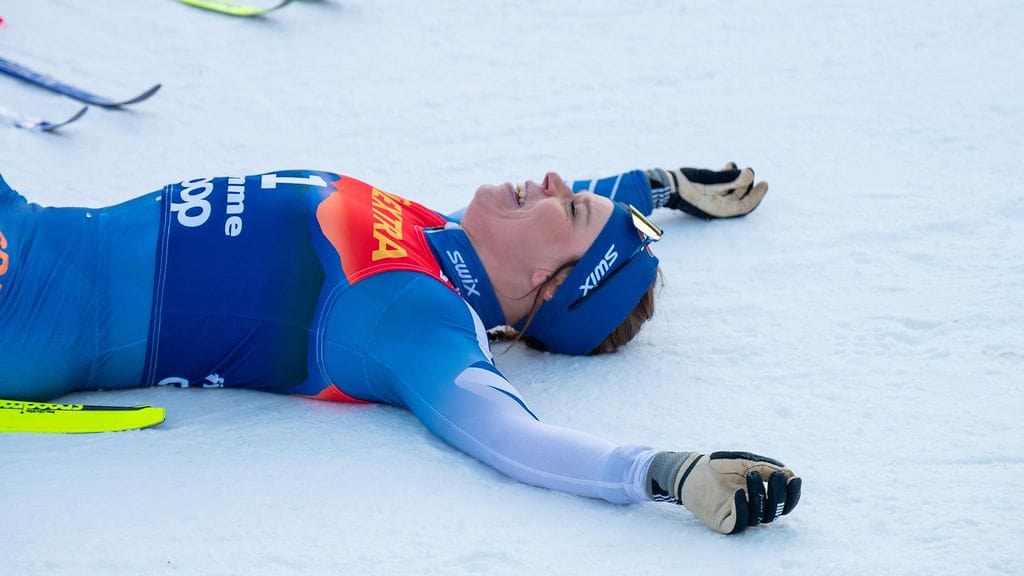 Jasmi Joensuusta puristettiin kaikki mehut lauantain sprinttivoiton myötä.