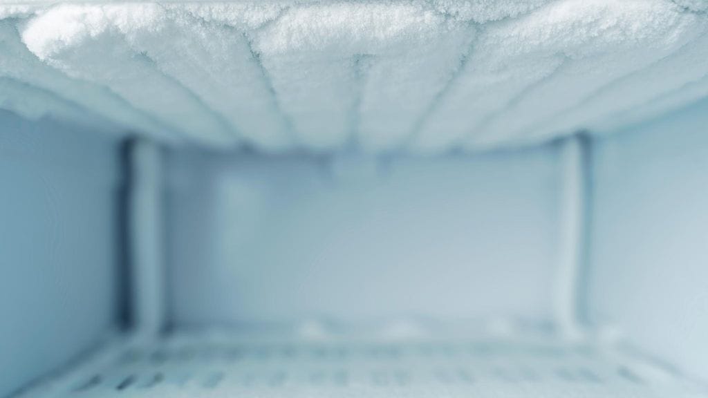 Pakastimen sulatus huurre