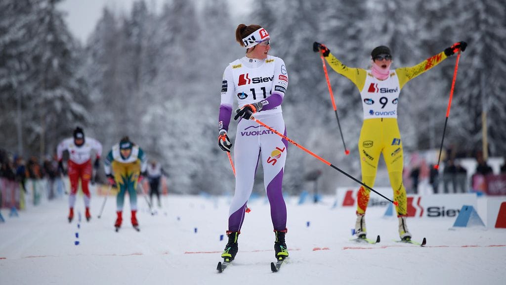 Katri Lylynperä voitti perinteisen sprintin SM-kultaa.