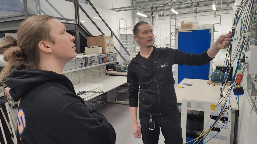 Masi Lammela sähkölinjan opiskelija