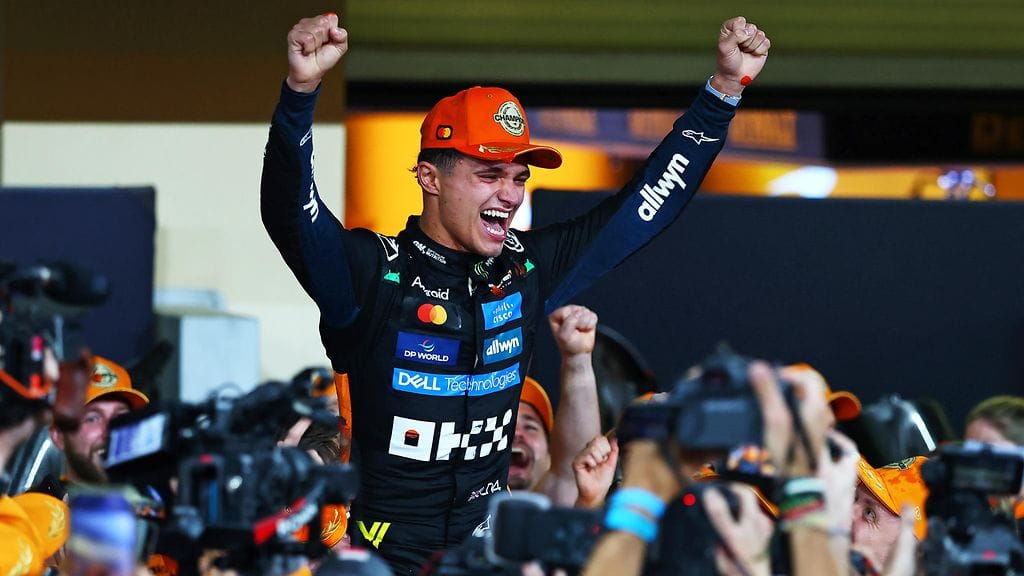 Lando Norris voitti kuljettajien MM-tittelin ja hänen edustamansa McLaren valmistajien maailmanmestaruuden kaudella 2025.