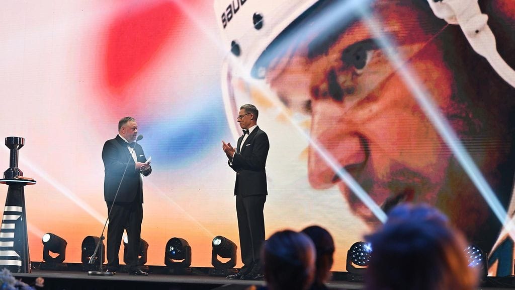 NHL-tähti Aleksander Barkov valittiin Vuoden urheilijaksi tammikuussa 2025.