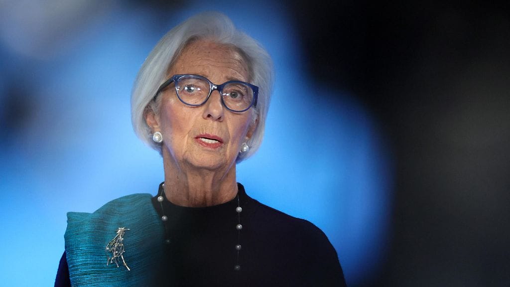 Euroopan keskuspankin pääjohtaja Christine Lagarde antaa tukensa Jerome Powellille. Kuvassa Lagarde joulukuussa 2025.