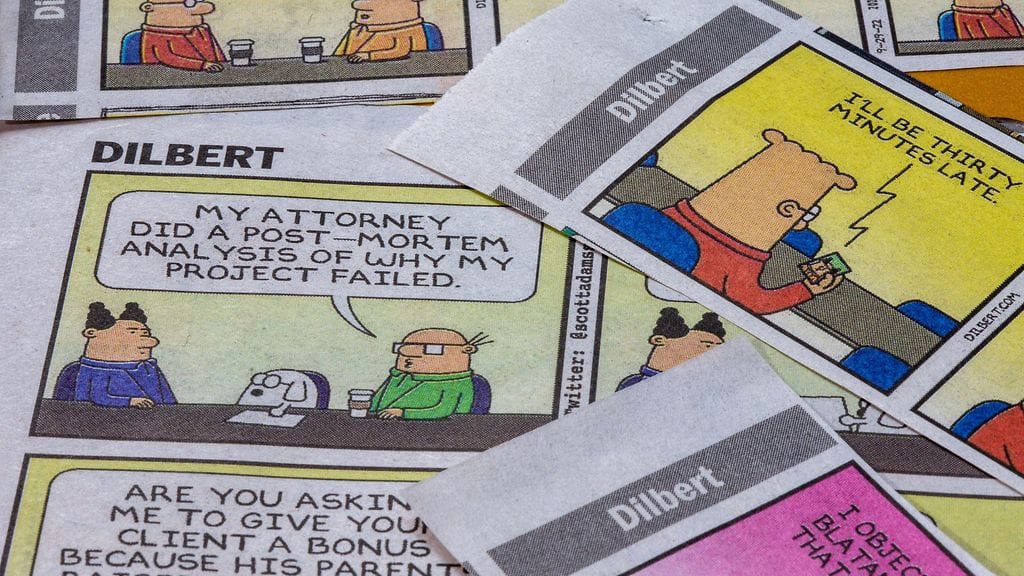 AOP Dilbert-sarjakuvia 03.10.2022.