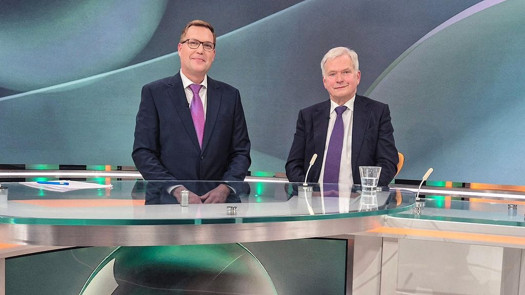 Sauli Niinistö ja Jan Andersson Asian ytimessä -ohjelmassa 14. tammikuuta 2026.