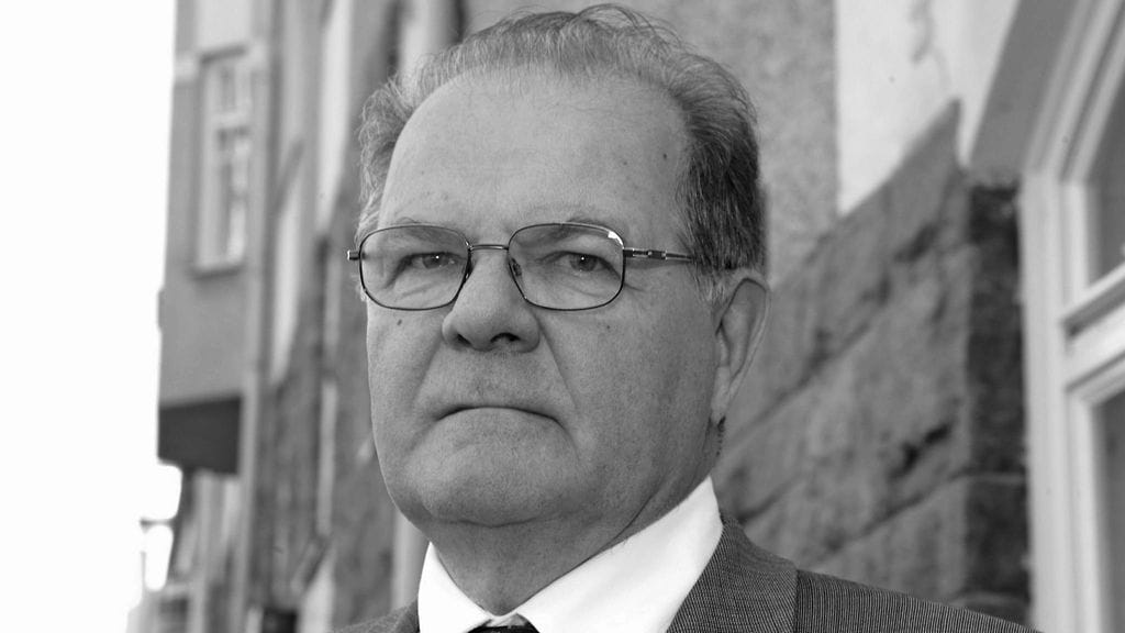 Kansallis-Osake-Pankin entinen pääjohtaja Pertti Voutilainen kuvattuna Helsingissä 18. elokuuta 2005.