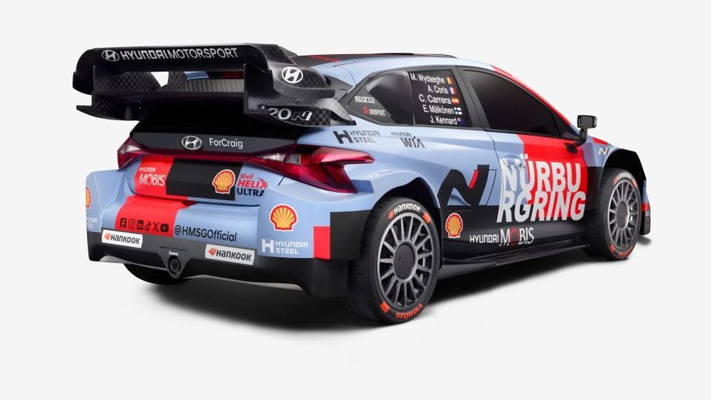 Hyundain auto MM-rallin kaudelle 2026.
