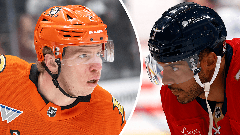 Jackson LaCombe (vasemmalla) pääsee Milanoon. Seth Jones joutuu sivuun.