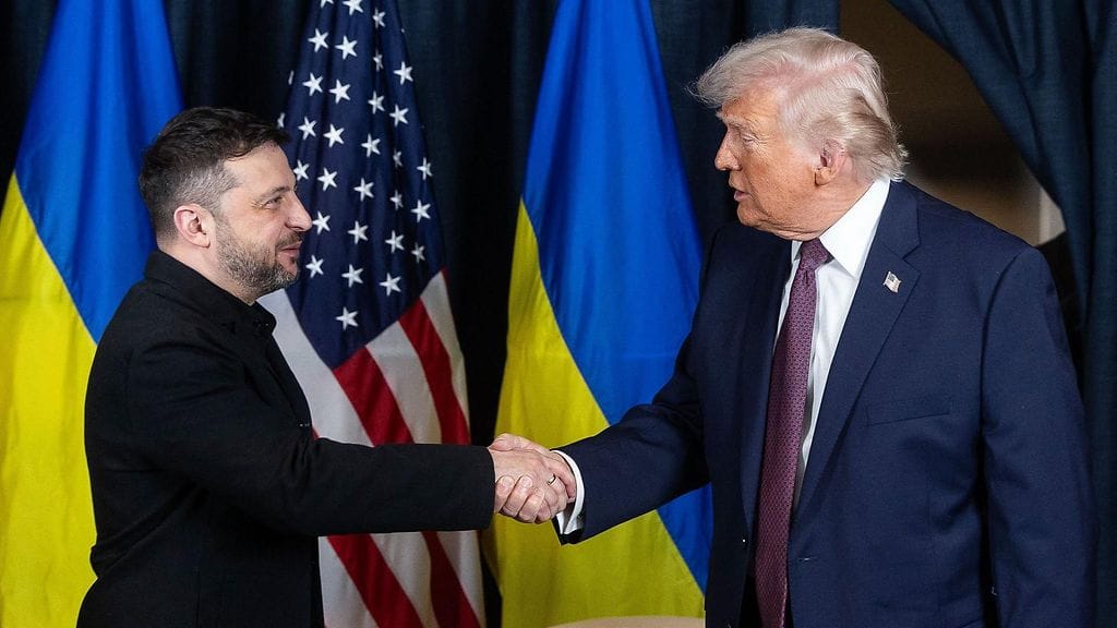 Ukrainan ja Yhdysvaltojen presidentit Zelenskyi ja Trump tapasivat Davosissa.