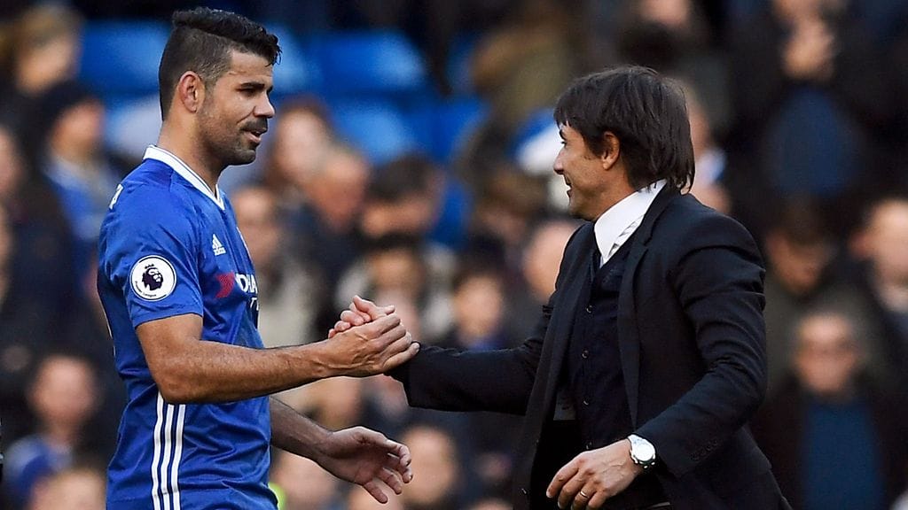 Diego Costa (vas.) arvostelee ex-valmentajaansa Antonio Contea.