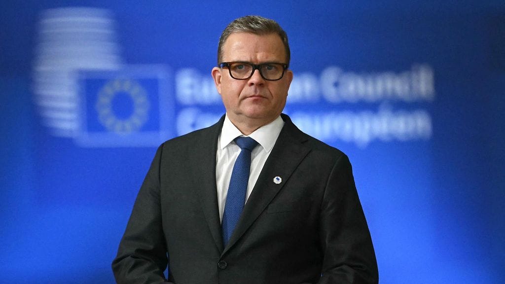 Orpo kuvattuna EU-johtajien tapaamisessa Brysselissä 22. tammikuuta.