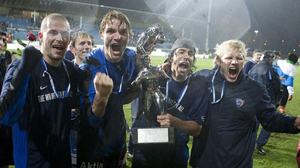 Inter juhlii mestaruutta 2008, kuva: Lehtikuva
