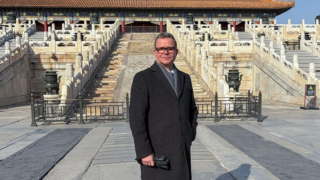 Pääministeri Petteri Orpo vieraili Kielletyssä kaupungissa Pekingissä 26. tammikuuta.