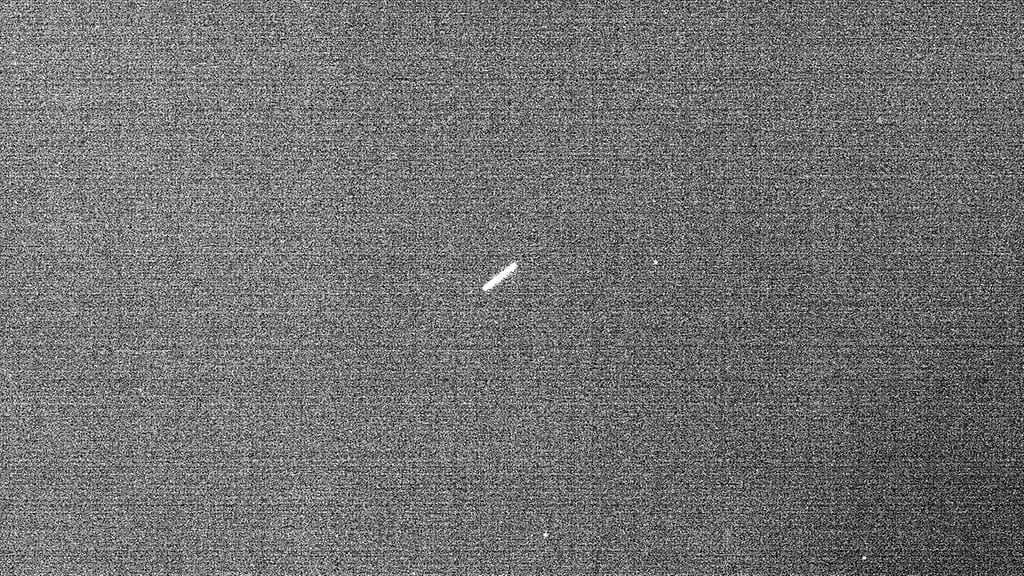 Avaruusromukappaleen ylilento kuvattuna Italian Loianon observatorion teleskooppilla.