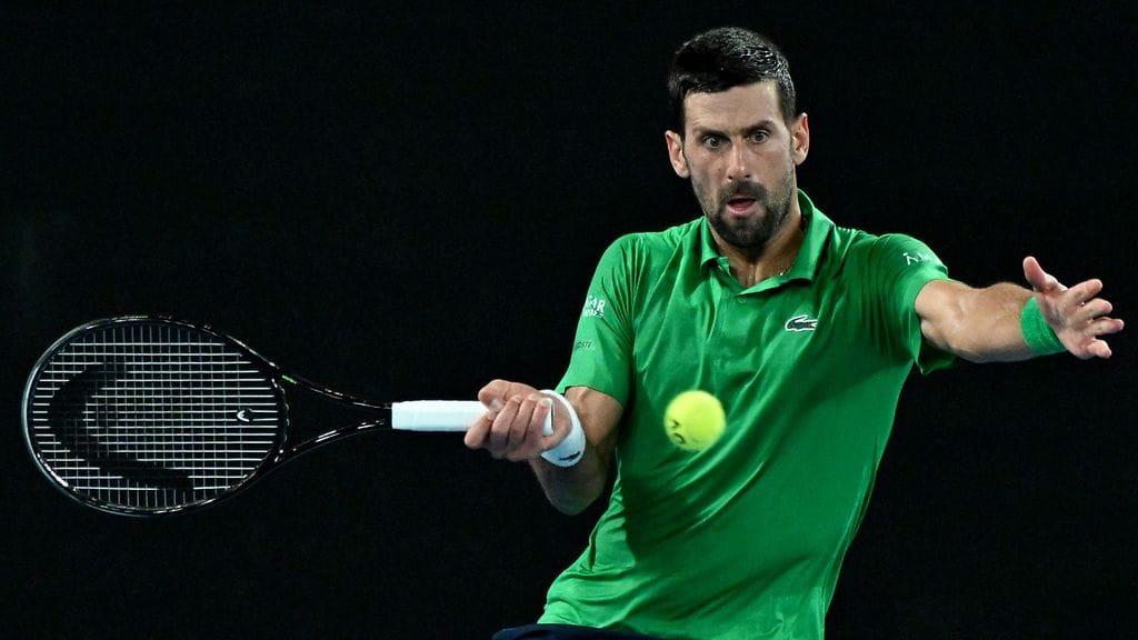 Novak Djokovic, 38, eteni Australian avointen finaaliin 11. kertaa urallaan.