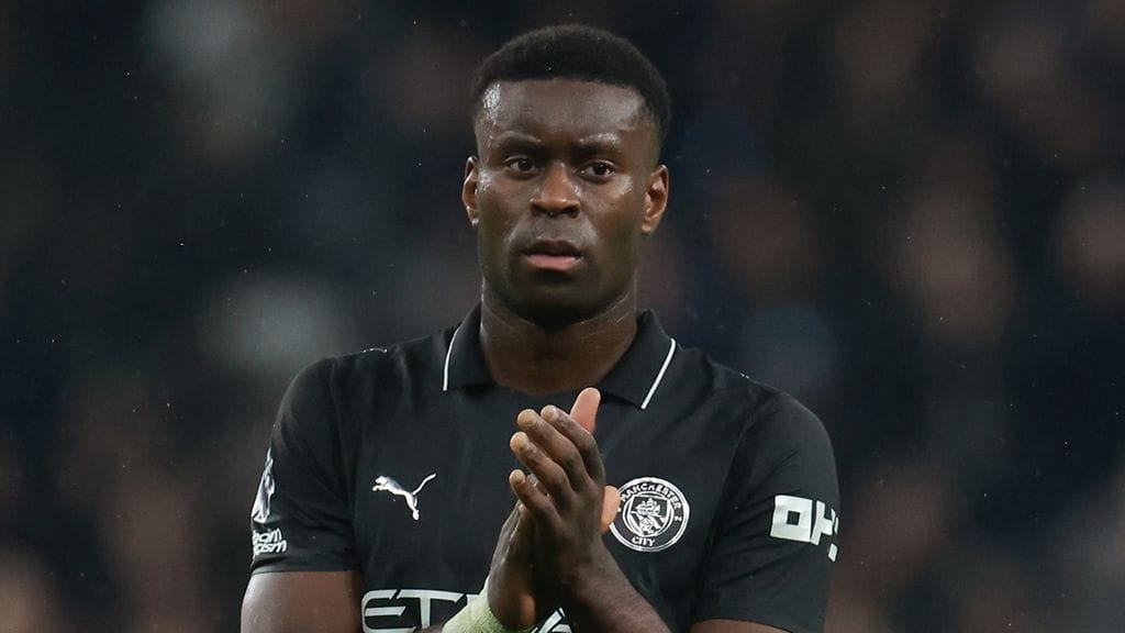 Puolustaja Marc Guehi ei saa pelata Manchester City -paidassa Englannin liigacupin finaalissa.