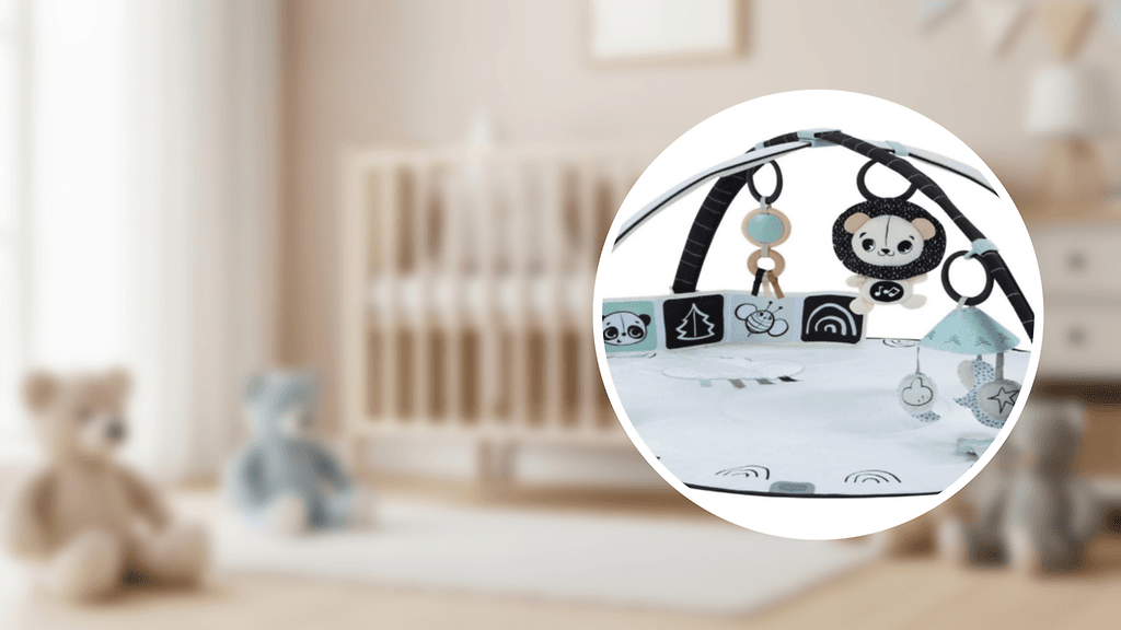 Lasten leikkimatossa on havaittu kuristumisvaara. Taustalla kuvituskuva.