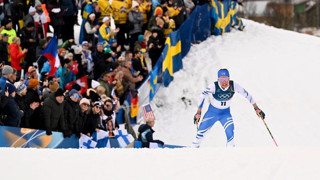 Kerttu Niskanen skiathlonia