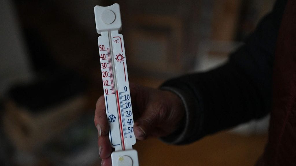 Ukrainassa on paleltu tänä talvena sisälläkin.