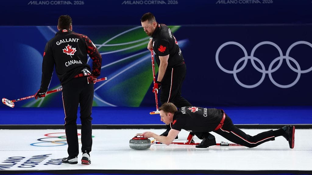 Marc Kennedy liukumassa suoritukseen.