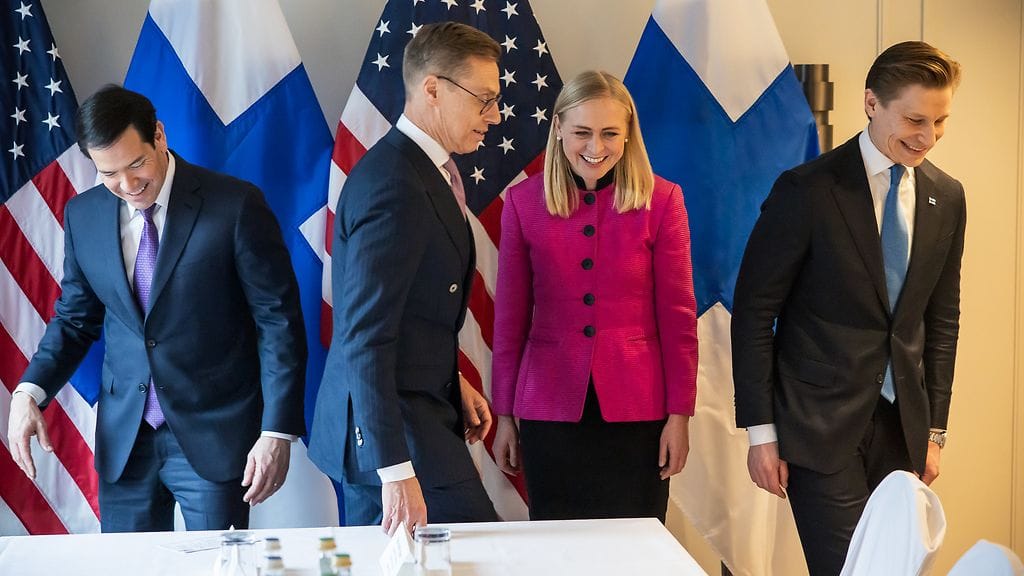 München 14.2.2025: Stubb, Rubio, Valtonen, Häkkänen 1