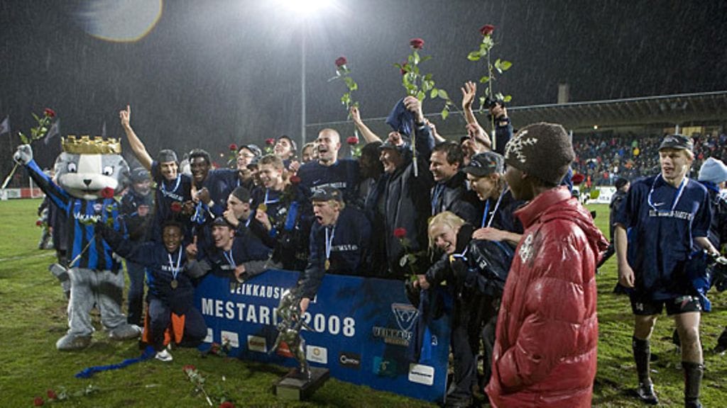 Inter juhlii mestaruutta 2008, kuva: Lehtikuva